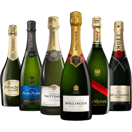 champagnes prestigieux de grandes marques